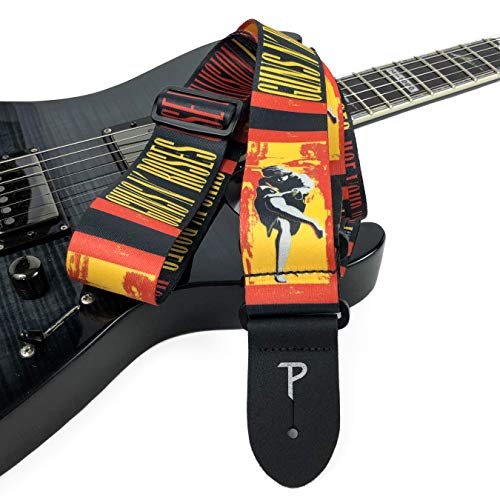 Perri’s Leathers Ltd. – Sangle de Guitare – Polyester – Guns N Roses – Ajustable – Pour Guitares Acoustiques / Basses… - Les Beatles, Paul McCartney, John Lennon, RIngo Starr, George Harrison Perri's Leathers Ltd. - Sangle de Guitare - Polyester - Guns N Roses - Ajustable - Pour Guitares Acoustiques / Basses… – Image 5