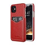 Melkco プレミアム レザーカードスロット バックカバー V2 Apple iPhone 11 (6.1インチ) - (レッドLC)