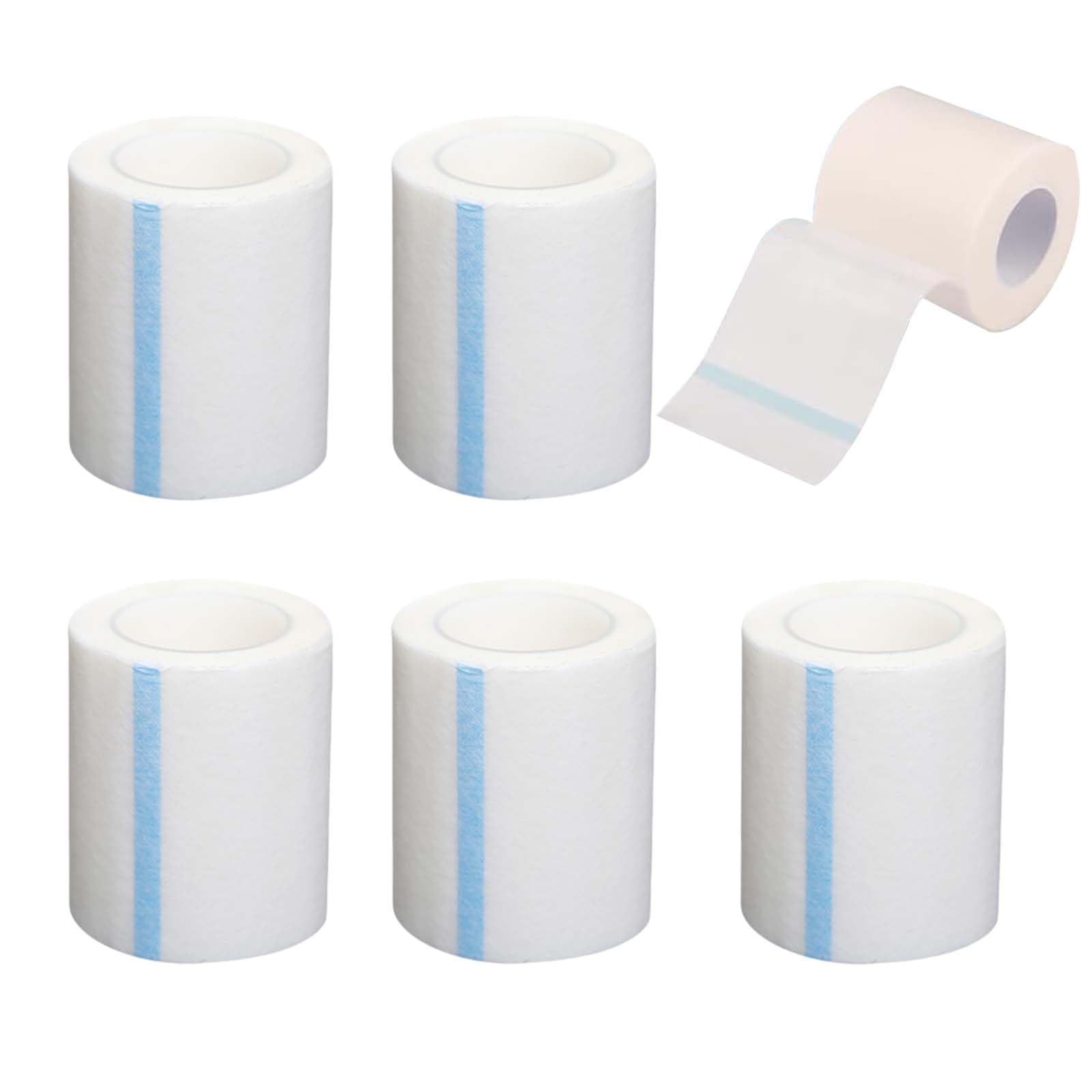 Rose Romee 4 Rolls 3m Micropore Paper Tape 4 inch x 11yd, Hypoallergenic White Surgical Tape for Sensitive Skin, Wound First Aid Tape, Medical Tape Gentle Adhesion for Wound Care,Tubing, Breathable