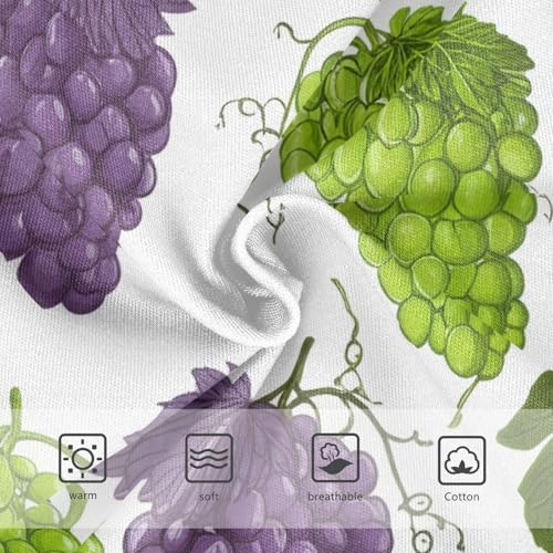 Cotton Toddler Underwear Floral Clusters Green Purple Grapes Vines Panties Little Girl Aesthetic Undies Kids Briefs 2t3