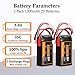 7.4V 1200mAh Lipo Battery 2S 35C SCX24 Lipo Batteries with PH2.0&JST Plug Rechargeable Lithium Battery with 2 in 1 USB Charger for WLtoys A949 A959 A969 A979 K929 and Most 1/10 1/16 1/18 1/24 RC Cars