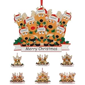AIFLM Personalized Deer Christmas Orname...
