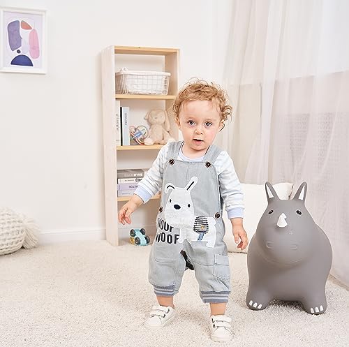 Image of Cute Baby Boy Clothes Suit Toddler Boys' Striped Long Sleeve T-Shirt+Denim Overalls Jumpsuit Pants Outfits Sets