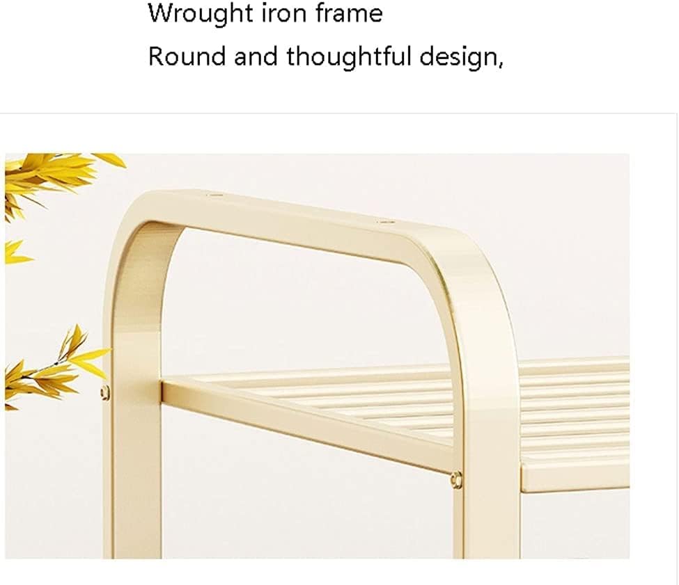 Miniatura 4 de Zapatero organizador de 3 niveles de metal para zapatos, organizador de almacenamiento de pie para entrada, pasillo, sala de estar, dormitorio,