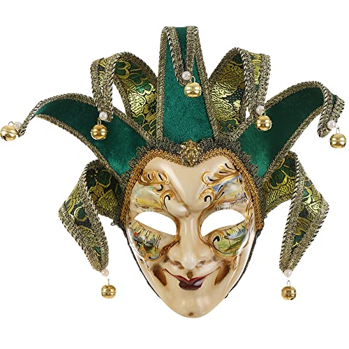 Quligeta Masquerade Venetian Jester Mask Music Mardi Gras Wall Decorative Art Collection Mask