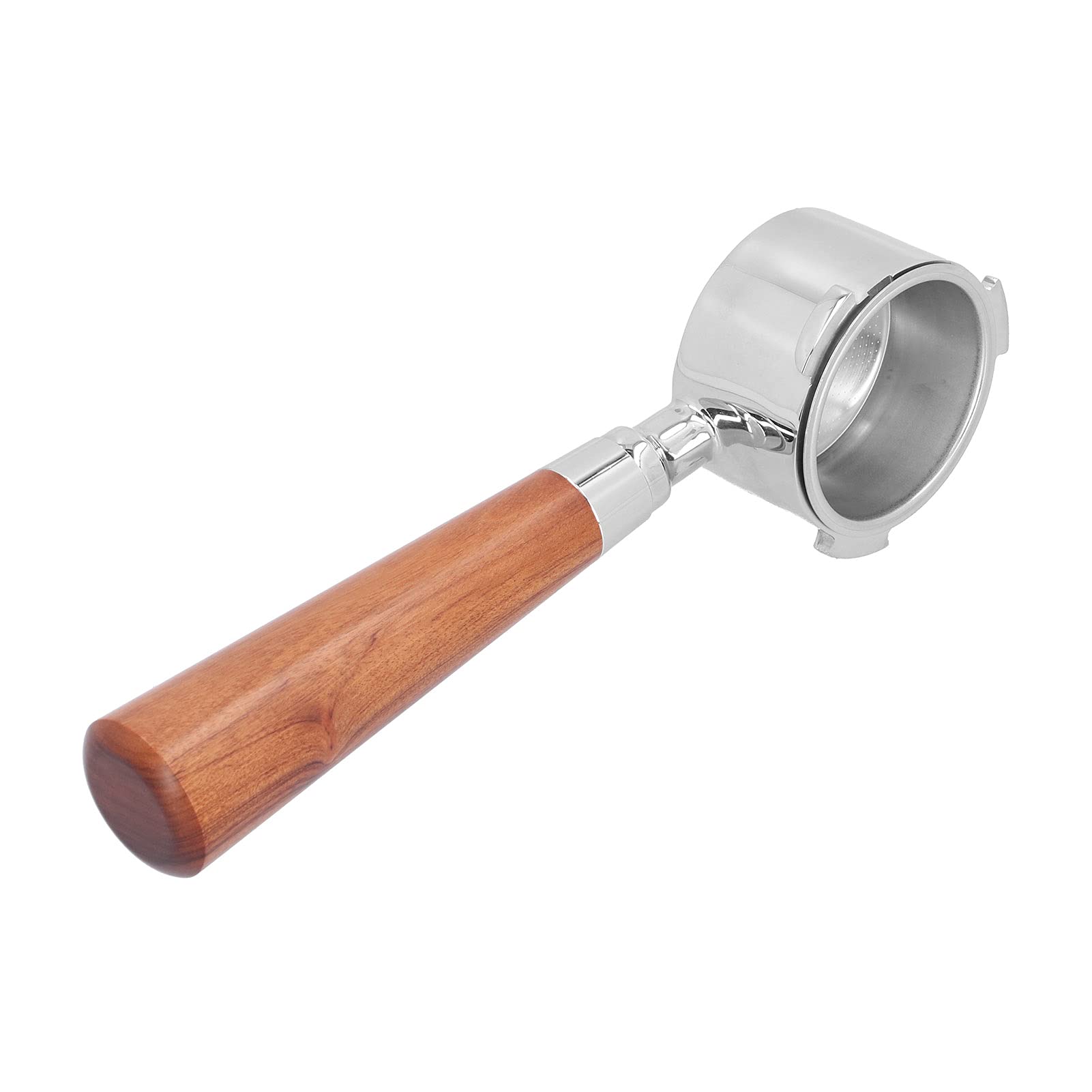 Kolba do Kawy Bez Dna Filtr Bez Dna ze Stali Nierdzewnej z Uchwytem z Drewna Różanego Kosz z Drobnymi Otworami Zdejmowana Konstrukcja do Domowego Donlim Patrus Derlla Bear ACA (51MM)