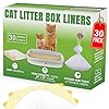 Cat Litter Box Liners 30 Extra Large Strong Thick Litter Liners For Mess Free Cleanup Jumbo Size Conveniently Folded No More Tearing Scratch Resistant Enjoy A Fresh Hygienic Environment