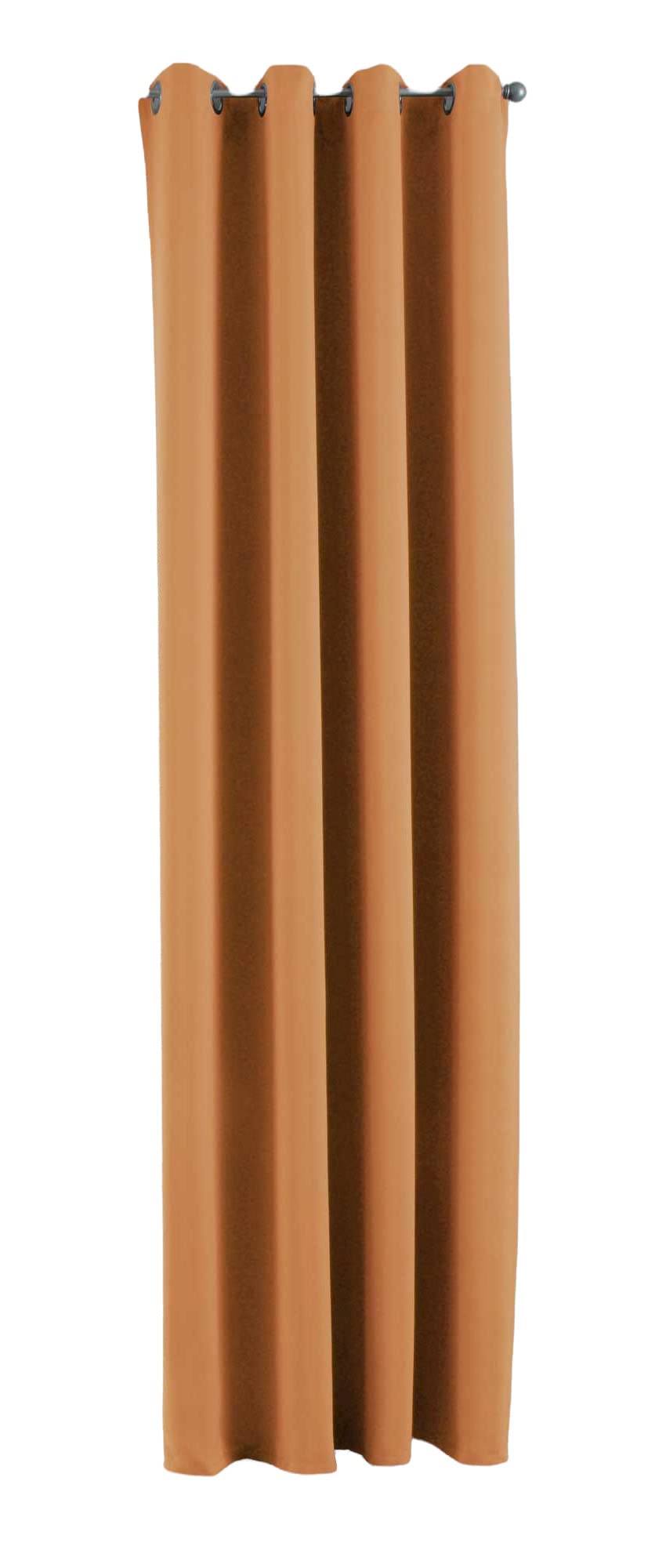 Gardinenbox NewYork Opaque Curtain Orange H x W 225 x 140 cm Pack of 1 Thermal Blackout Curtain Blackout Eyelet Sound-Absorbing Oeko-Tex UV Protection Tieback 201920600
