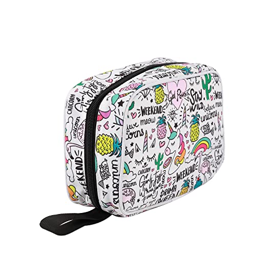 I-TOTAL® - Trousse de Voyage, Trousse de Voyage, Sac de Voyage, Sac de Voyage, pour Femme/Homme de beauté étanche avec Crochet (Unicorn) Cover