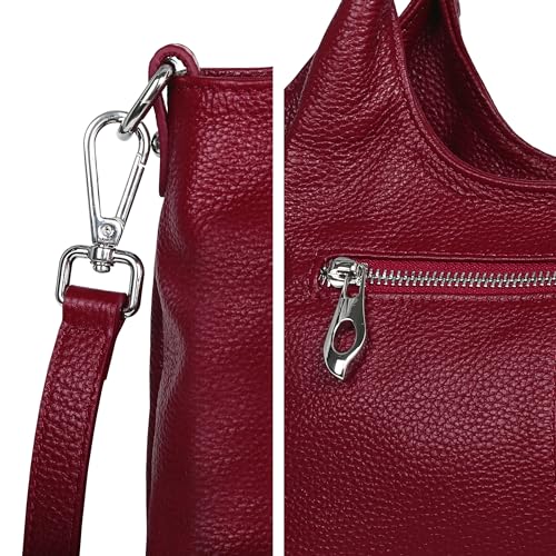 Image of Iswee Leather Satchel Women Purse and Handbag Crossbody Shoulder Bag Hobo