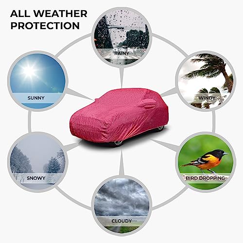 Image of Car Cover Waterproof RT-I for Maruti Ignis [Year 2019 Onwards] - Ignis Car Cover Dust & UV Protection Ignis Car Body Cover with Mirror Pocket Soft Cotton Lining