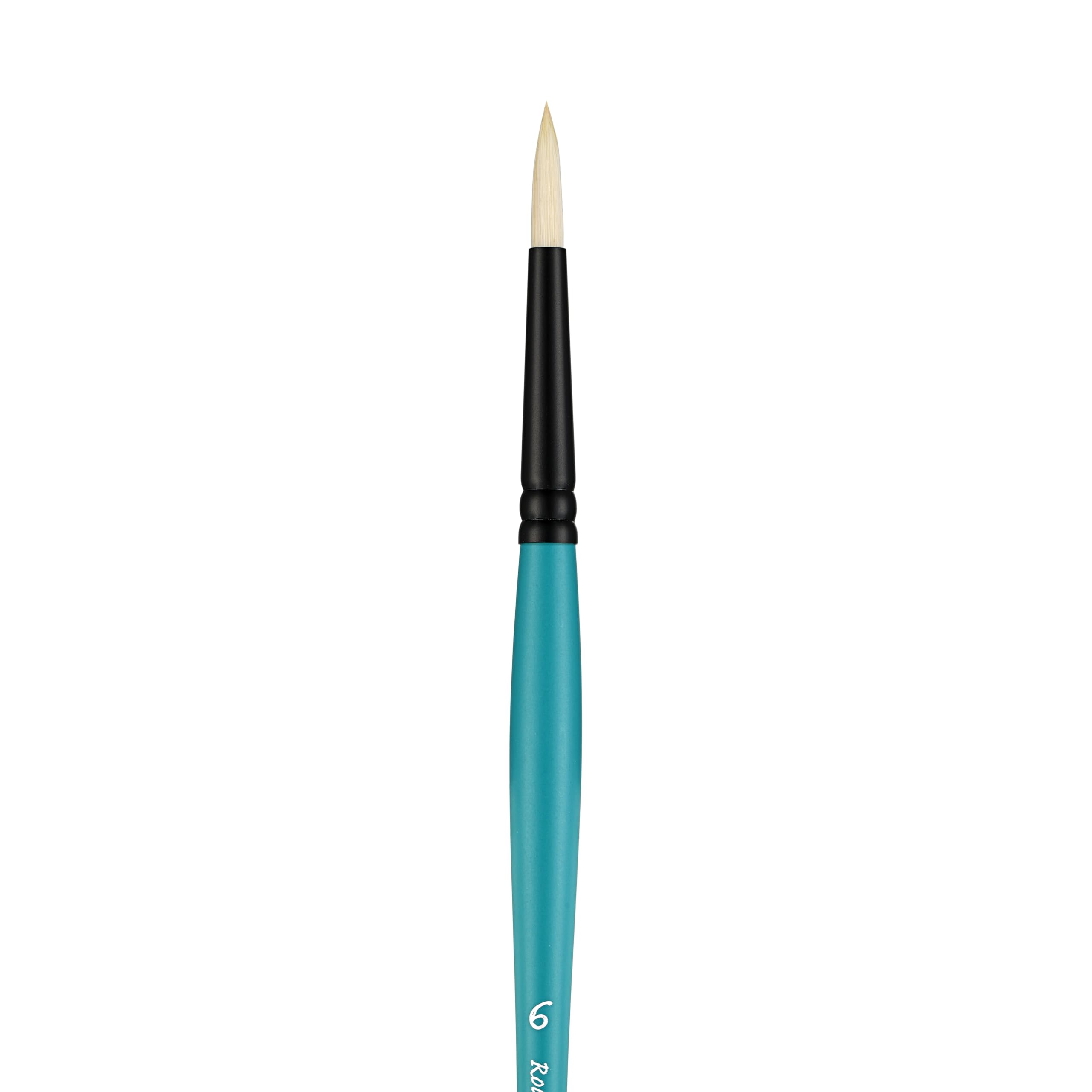 Pan Art Bristle Round No. 06, Detail & Wash Brush for Oil Paints - Image 2