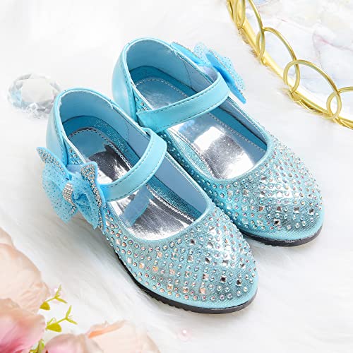 Girls Dress Shoes Low Heel Wedding Party Mary Janes3