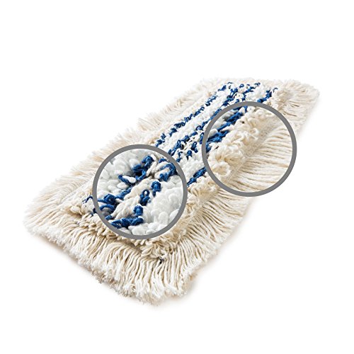 Prieser 3 in 1 Profi Mix Bodenwischer Set – Putzmittel in Industriequalität – Mop Set Baumwolle 50cm – Inklusive hochwertigem Teleskopstiel – Wischer Set – Bild 6