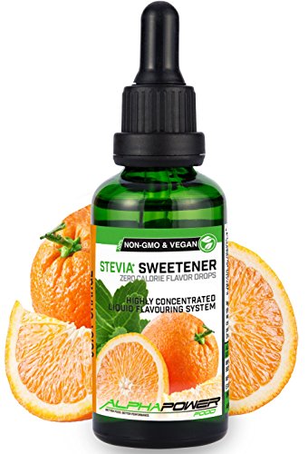 Stevia líquida natural I SÚPER PACK AHORRO 5 x 50 ml, Stevia Gotas de Lima-limón, naranjas afrutadas, manzana roja, Cola de hielo, café, sustituto del azúcar con sabor - sin azúcar & calorías