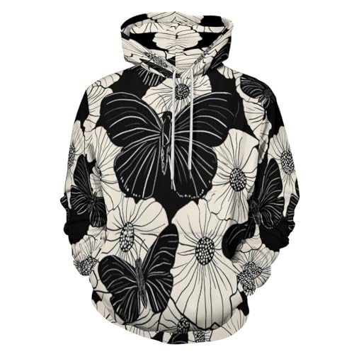 Sweat à capuche Klimt 3D beige pour adulte au style artistique décontracté