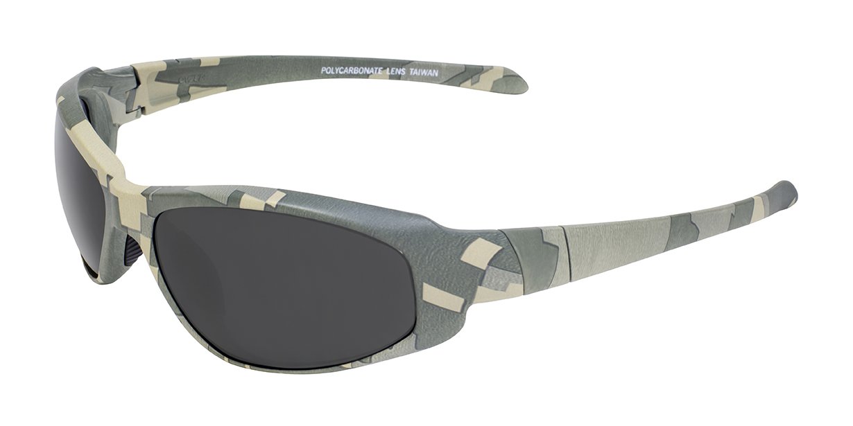 Global Vision Eyewear HERC 2 DIGI CAMO SM Hercules 2 Safety Glasses, Smoke Lens, Digital Frame, Camo