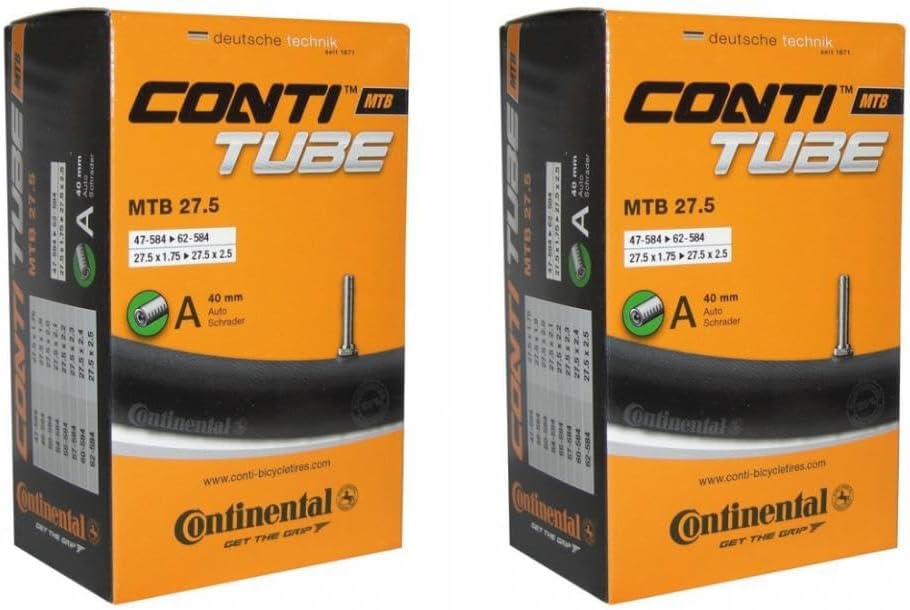 Unisex Adult 182331 Bicycle Inner Tubes, Black, 27.5 Inches