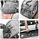 Vogel-Tragetasche mit Stehstange und Edelstahl-Tablett,Tragbarer Vogelkäfig,Haustier-Reisetasche für Papageien,Rucksack für Vögel mit Holzstab Kleine Haustier-Tragetasche,Vogel Transportbox (Gray)