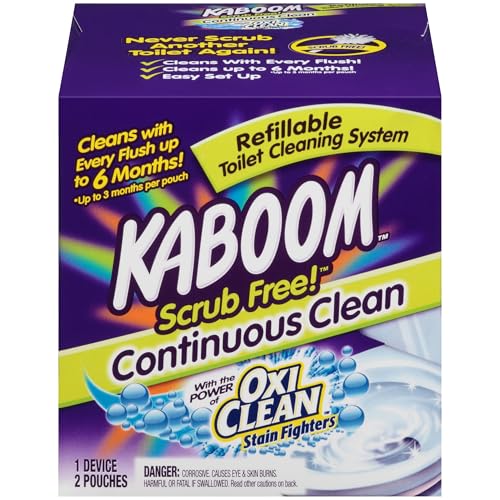 Kaboom Scrub Free! Toilet Bowl Cleaner System with...