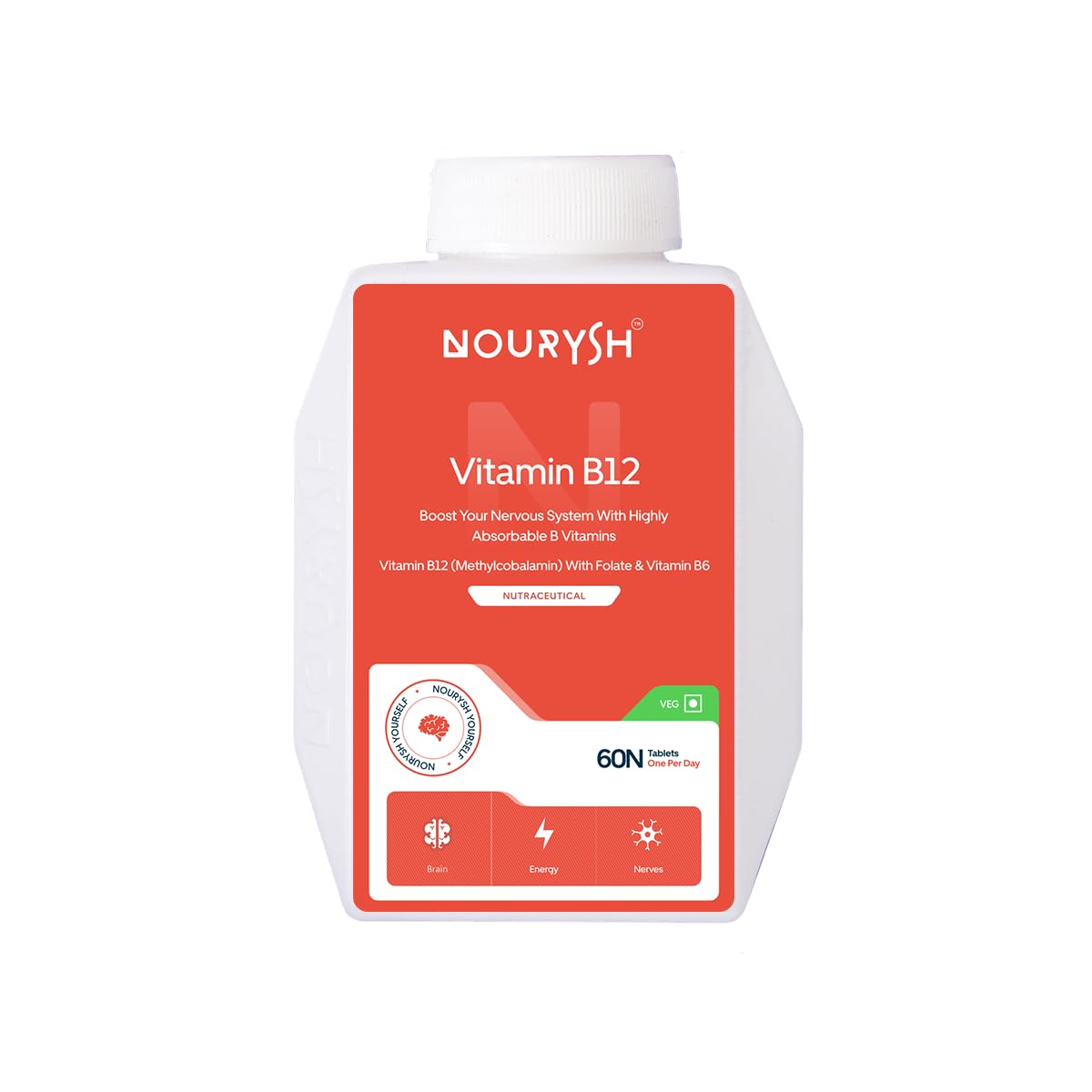 See full amazon price history chart for Nourysh Vitamin B12 Tablets For Men & Women With Methylcobalamin|Promotes Healthy Brain Function|Boosts Metabolism & Helps In Weight Management|Improves Nerve Function - 60 Tablets Nourysh Vitamin B12 Tablets For Men & Women With Methylcobalamin|Promotes Healthy Brain Function|Boosts Metabolism & Helps In Weight Management|Improves Nerve Function - 60 Tablets (B0CBQ38KSN) Amazon Price History, Amazon Price Tracker