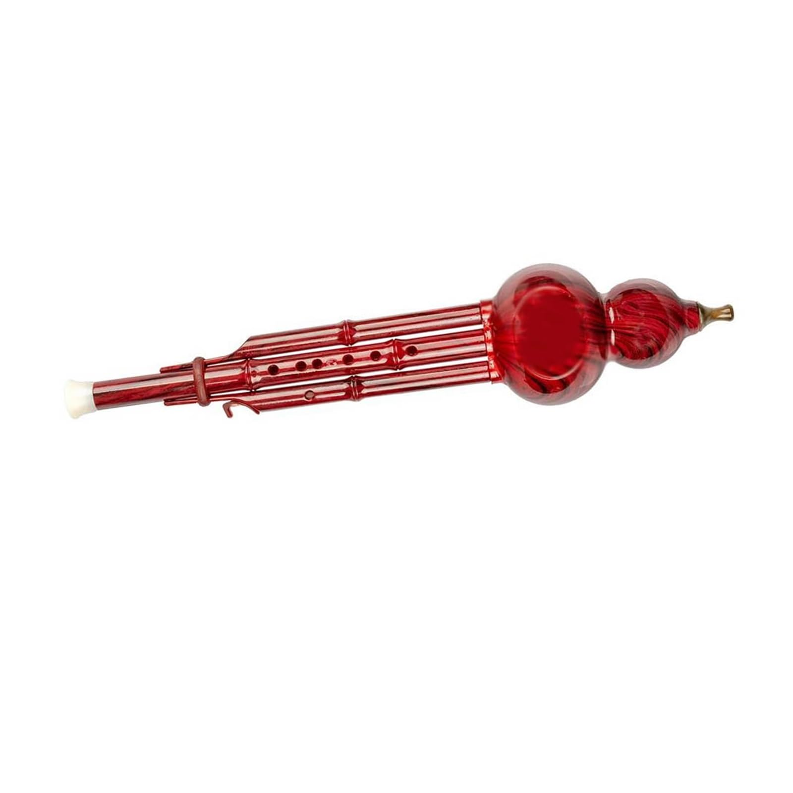 Hulusi Instrumento Instrumento Étnico Chino De 2 Tonos Con Llave C, Calabaza Hulusi, Flauta De Cucurbitáceas, Tubos De Resina, Instrumento De Viento Con Estuche