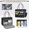RAINSMORE Laptop Tote Bags for Women Teacher Work Bags 15.6 inch Large Nurse Bag Computer Messenger Briefcase with Insulated Pocket, Laptop Briefcase for Office College School University, Black #2