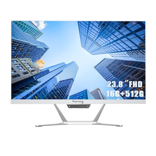 suevery All-in-One Desktop Computers 24" FHD Screen Core I5(6Cores 2.6G