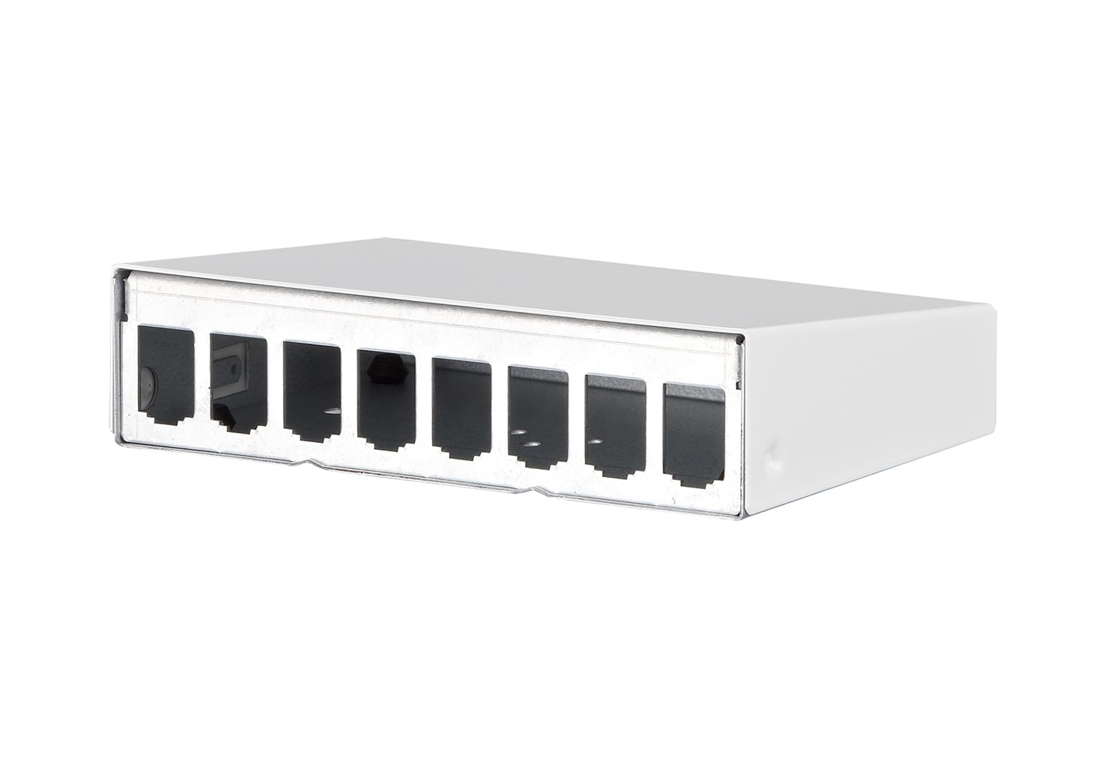 METZ CONNECT Modul AP-Gehäuse 8 Port reinweiß RAL9010