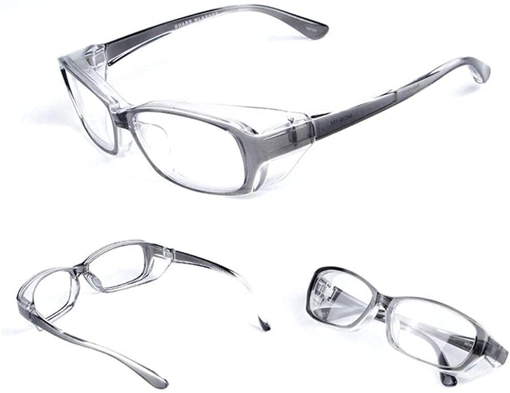 Gafas de seguridad antivaho para alergias, polvo y salpicaduras, protección UV transparente alrededor del escudo superior