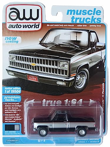 Auto World 1981 Chevy Silverado 10 Fleetside, Muscle Trucks