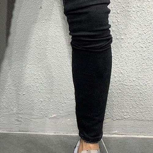 Men's Taper Skinny Fit Stretch Denim Pants Classic Comfort Regular Fit Jeans Casual Washed Jeans Pants3