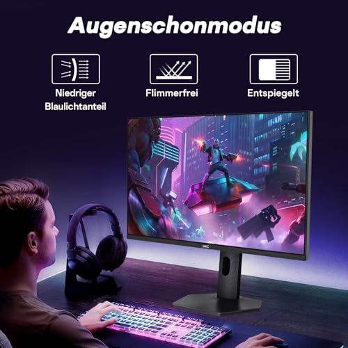HKC 27 Zoll 4K Gaming Monitor UHD 160Hz/FHD 320Hz Mini LED IPS Bildschirm – Ansicht 9