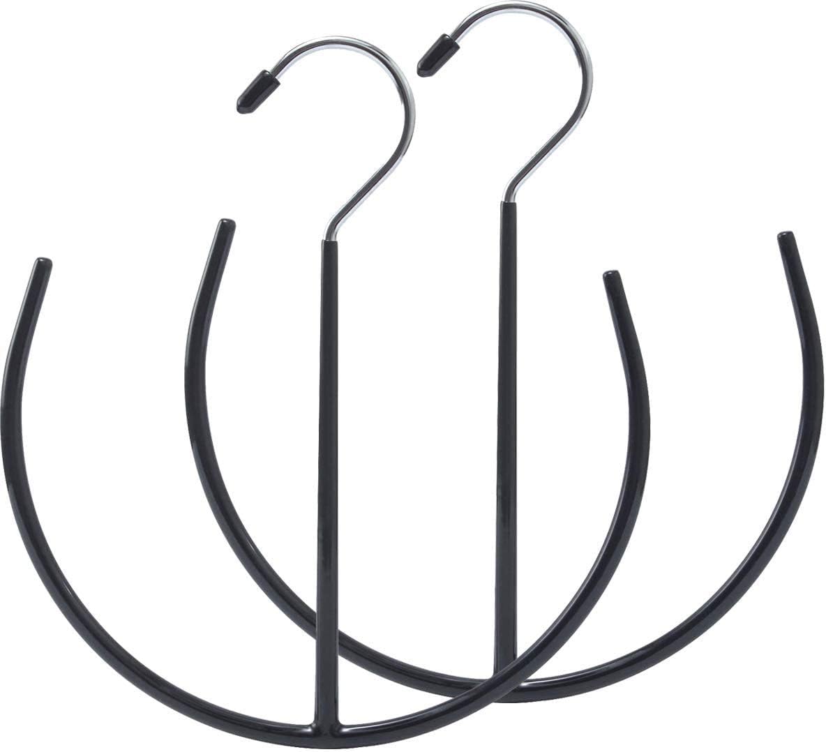 SKEMIX 2 Pcs MultiPurpose Semicircle Belt Hanger Racks Belt Organizer Storage,Ties