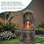 Ultym 30" Lion Head Outdoor Water Fountain LED Stone Cascading Waterfall