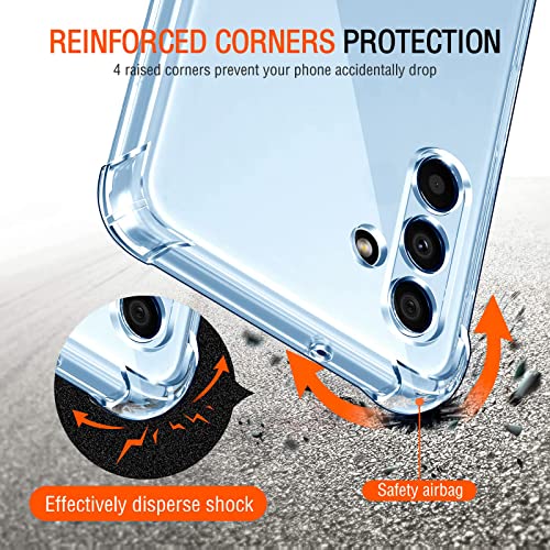 Image of Lustree Back Cover Transparent Case Compatible with Samsung Galaxy M52 5G | Clear + TPU Case with 4 Corner Air Cushion Protection & Camera Protection | Slim& Stylus Cover