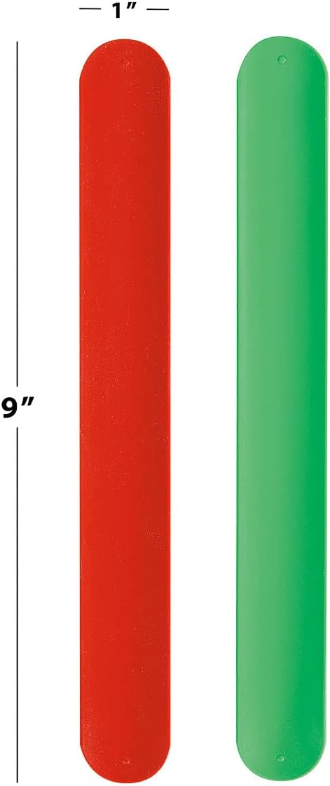 Current Silicone Holiday Red & Green Flip Wraps- Set of 6, Gift Wrap Holders, Silicone-Covered Metal Strips Flip to Securely Hold Gift Wrap Rolls, Electrical Cords and Posters,Roll Storage Holder