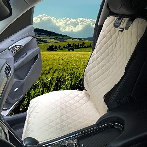 Dog Car Seat Covers 100% Waterproof Car Seat Protector for Pets Front Seat Scratch Proof Non-Slip Durable for Cars,Trucks & SUVs (Cream) Dog Car Seat Covers 100% Waterproof Car Seat Protector for Pets Front Seat Scratch Proof Non-Slip Durable for Cars,Trucks & SUVs (Cream)