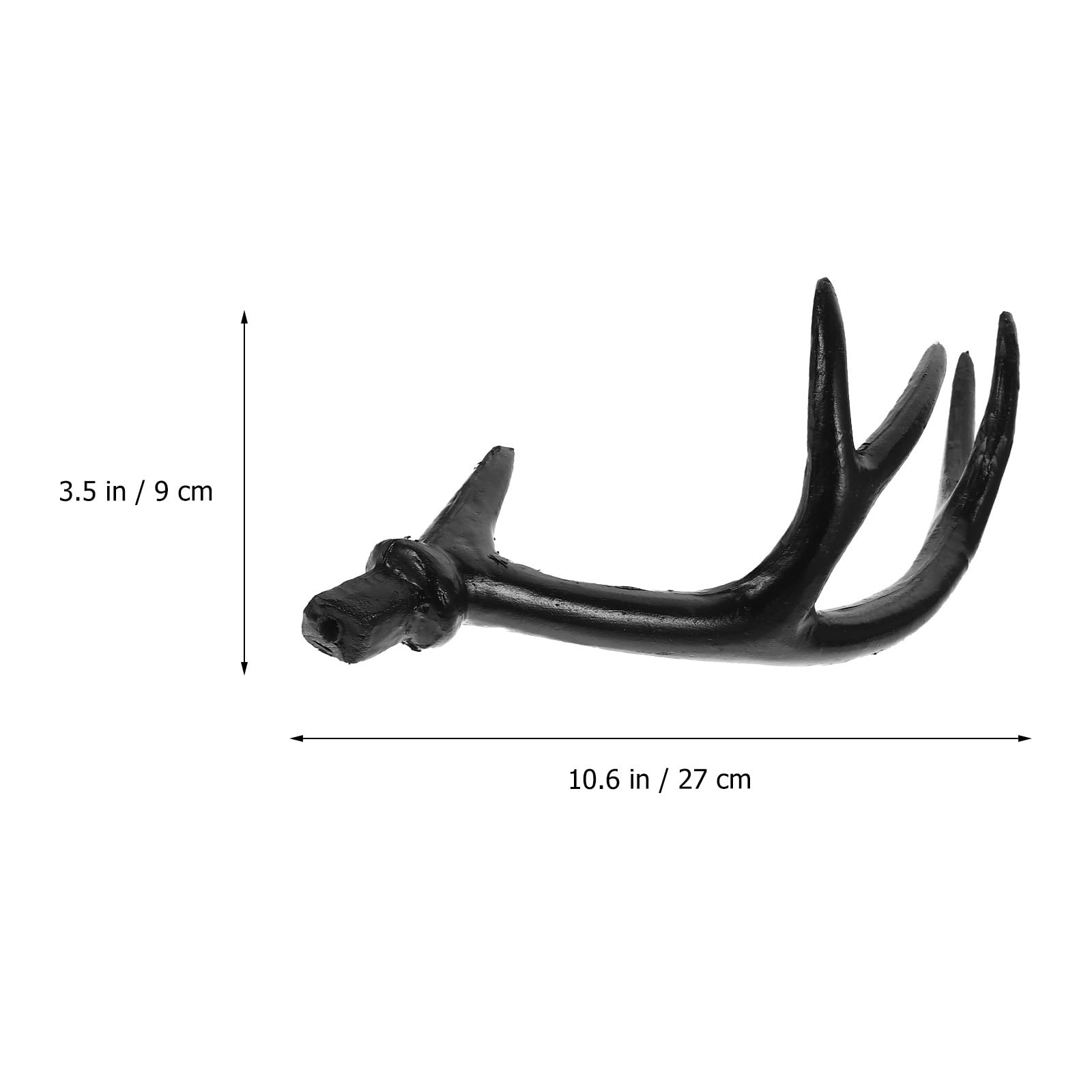 minkissy 1Pair Black Simulated Deer Horn Headdress for Halloween Costume Party Durable Antler Headpiece Creative Festival Accessory Unique Decoration for Carnival Celebrations - Image 2
