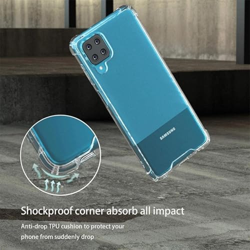 Image of BOXXO Flexible Back Cover for Samsung Galaxy A42 5G | Back Cover Transparent Clear Shockproof Case Four Corner Protection | Slim Protective Mobile Phone Cover for Samsung Galaxy A42 5G