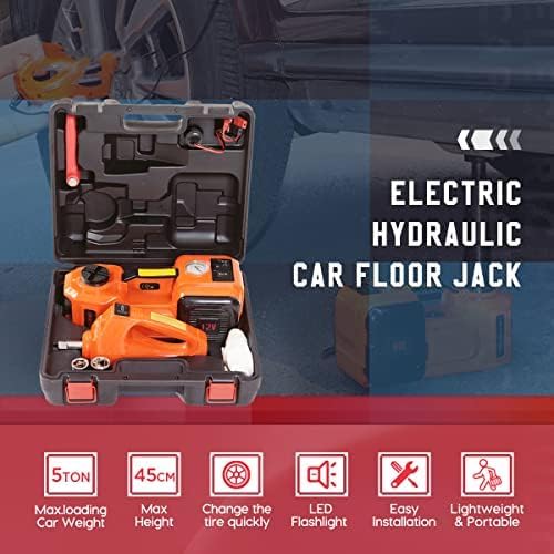 Zestaw elektrycznych podnośników samochodowych – podnośnik hydrauliczny, klucz udarowy, pompowanie opon do szybkiej wymiany opon, idealny do SUV-ów i ciężarówek