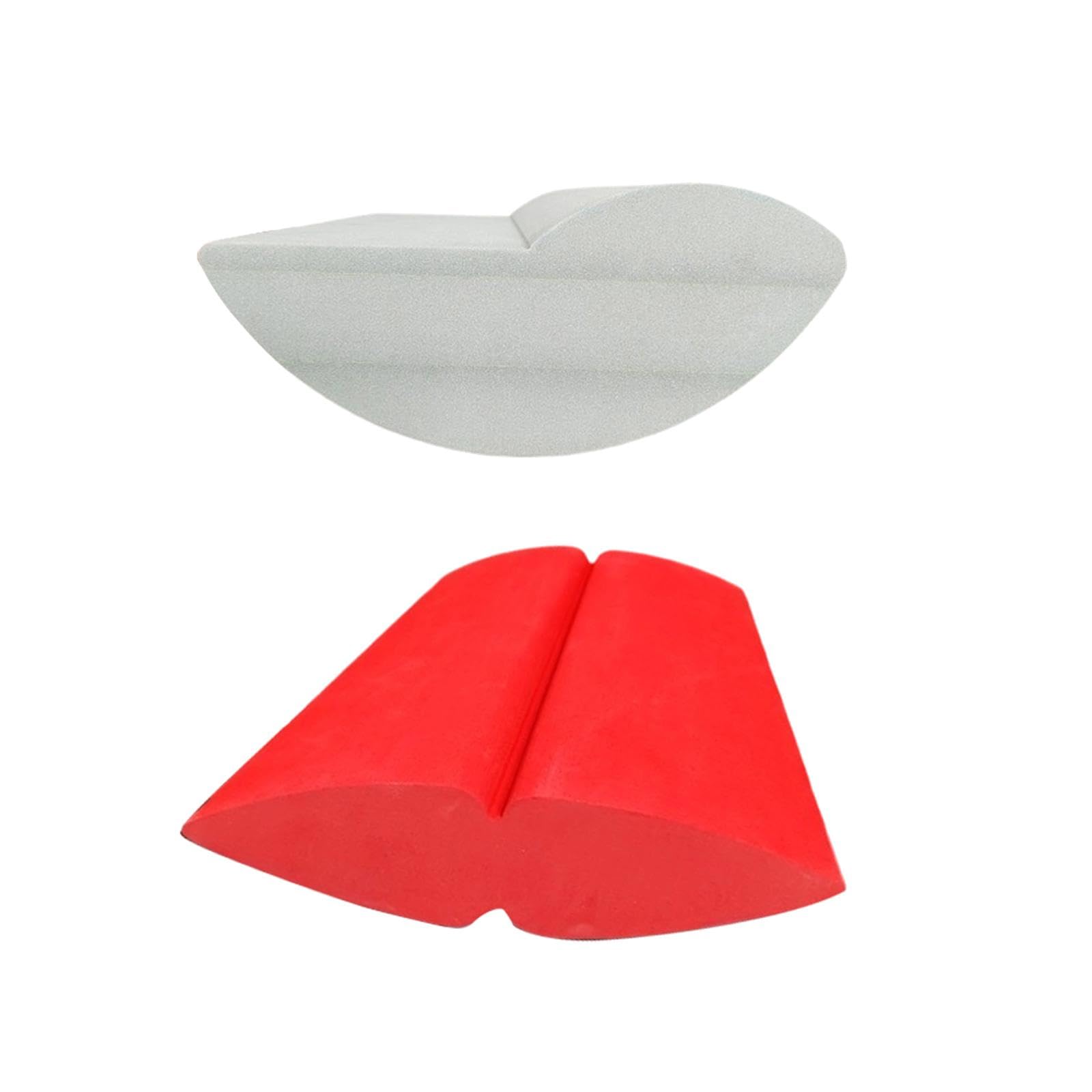 2Pcs Balance Boards Anti Slip Compact Calf Stretch for Exercise Yoga Fitness Gray and Red-image-26