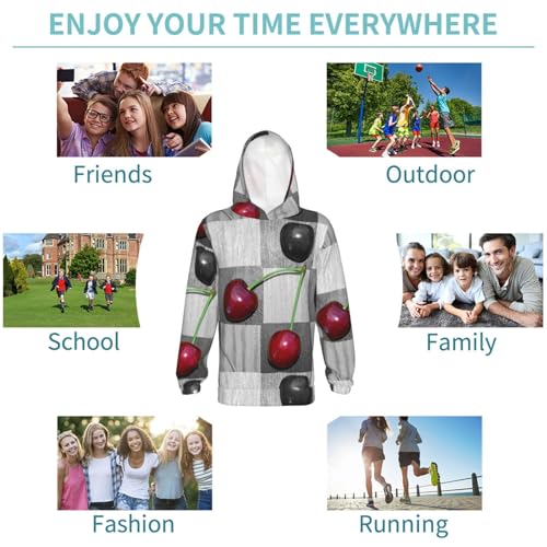 Christmas Deer Kid Hoodies Boys Sweatshirts Girls Pullover with Pocket 6