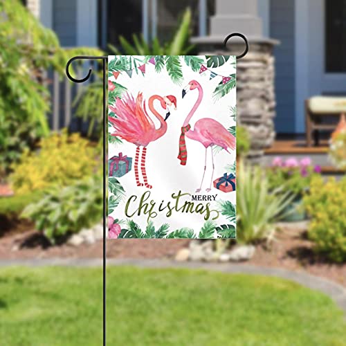 Drapeau de jardin Merry Christmas déco extérieure polyester double face - 5