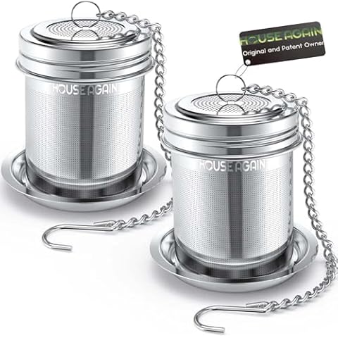 House Again Tea Infuser with Extra Fine Mesh Cover