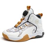 DHOVOR Boys Girls Basketball Shoes Kids Fashion Sneakers Basketball Trainers Anti Slip Cushioning Sports Shoes for Boys Outdoor and Indoor Tennis Shoes (Little Kid/Big Kid)