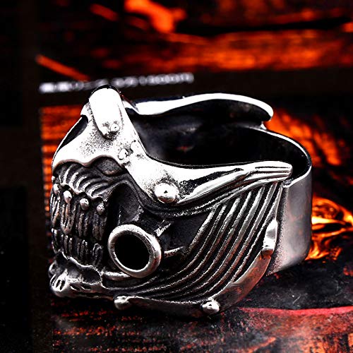 Image of Genuine Stainless Steel Ring Jewelry for Men Fashion Punk Biker Skull Rings