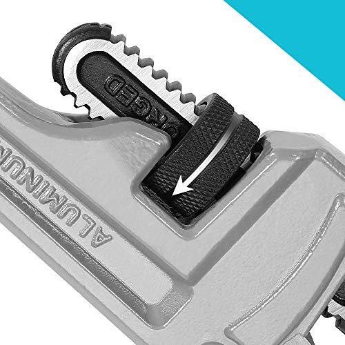 Duratech DTAHDPW03S 3-Piece Heavy Duty Aluminum Straight Pipe Wrench Set thumb #4