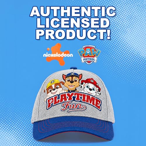 Image of Nickelodeon Boys Baseball Cap, Paw Patrol Marshall Adjustable Toddler Hat, Ages 2-4 Or Boy Hats for Kids Ages 4-7