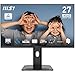 MSI PRO MP273QP E2 27-Inch 2K WQHD Office Monitor - 2560 x 1440 IPS Panel, 100Hz, Eye-Friendly Screen, Built-in Speakers, 4-way Adjustable - HDMI 2.0b (WQHD@100Hz), DP 1.2a